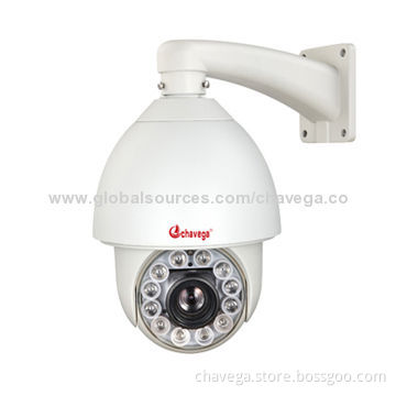 1/2.8-inch Sony CMOS 1000TVL 120m IR auto tracking PTZ IP camera, 27x Zoom and 10x digital zoom